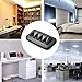 MOXVIN Cable Clips - Charger Holder - Cord Holders for Desk & Phone Chargers - Wire Organizer Clips - Yellow, Pink, Green, Black - 8 Pack