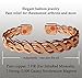 Pain Relief Elegant Rheumatoid Arthritis Infrared Magnetic Copper Bracelet Carpal Tunnel Inflammation migraine Fashion Jewelry Gift - only by Energetic Therapy