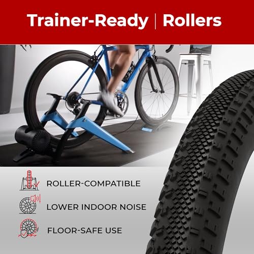 Fincci Gravel Copertoni Bici 700x38c - Set di Gomme Pieghevoli 28" con Protezione Antiforatura 1 mm e 2 Camere d'aria Schrader 40-622 - Pneumatici per Montagne & Elettrica Bici, City Bike Uomo & Donna