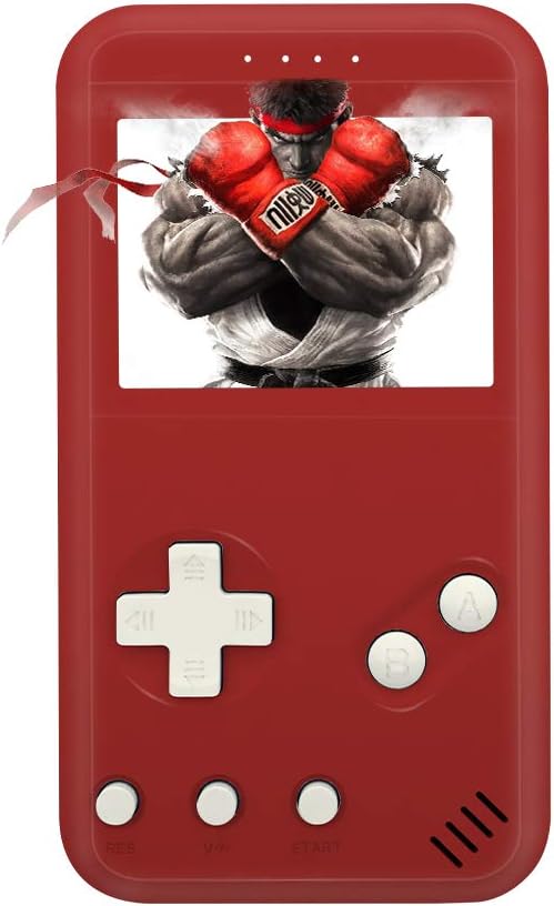 xinguo Handheld Game Console, Portable Game Console 2.5 Inch Screen with 299 Classic Games, Retro Game Console Can Play on TV, Good Gifts for Children. (red)