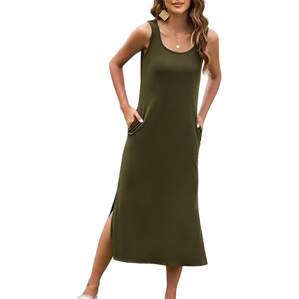 fitted sleeveless rib knit midi dress Fitted Sleeveless Rib-Knit Midi Dress for Women — GAP (International) main image 1