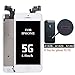 Ibaye LCD Display Touch Screen Digitizer Glass Lens Assembly Camera and Home Button Repair Replacement with Tools for iPhone 5 White