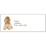 Personalized Address Labels – Cocker Spaniel Dog Design, 30 Per Sheet, Premium Labels