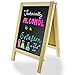 Wooden Decorative Tabletop A-Frame Double-Sided Kitchen Chalkboard Sign 12