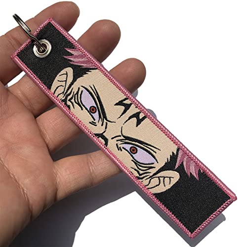 1PACK Anime Keychains Jujutsu Kaisen, JJK Sukuna Anime Jet Tags For