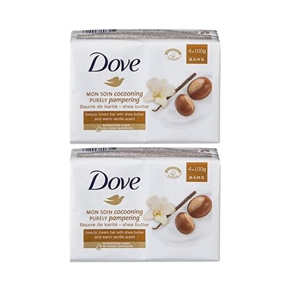 Dove-Purely-Pampering-Shea-Butter-Beauty-Bar-4x100g-Pack-of-6-Total-24-Bars Dove Purely Pampering Shea Butter with ¼ moisturising cream Beauty Bar soap for softer, smoother, healthier-looking skin…