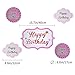 Pink Happy Birthday Party Decorations - Supplies Set for Girl & Kids - Adult Women - Includes Happy Birthday Banner with White Letters , Garlands , Paper Fans , Centerpieces , Wall Cutouts