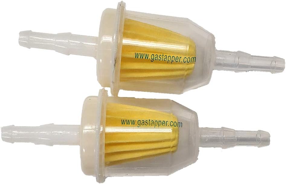 Universal Fuel Filter Barbed 2 Pack(clear for 1/4" 5/16 Fuel Line): Automotive
