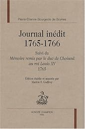 Journal inédit, 1765-1766