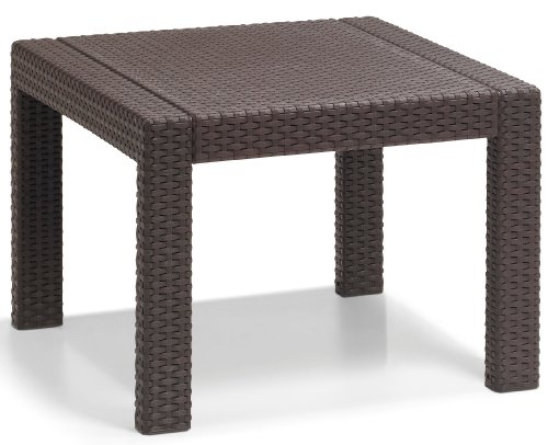 Allibert 188813 Lounge Set Victoria Balcony Set, Rattanoptik, Kunststoff, braun – Bild 4