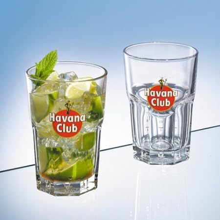 2 Stück Havana Club 2cl / 4cl Gläser mit Logo