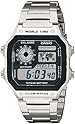 Casio Men's AE1200WHD-1A Stainless Steel Digital Watch