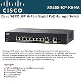 Cisco Systems SG350-10P-K9-NA SG350-10P 10-Port Gigabit PoE Managed Switch