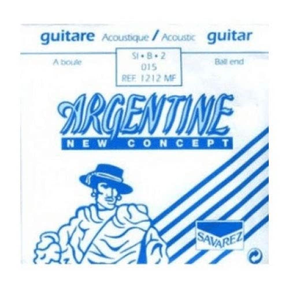 Savarez Single String for Acoustic Guitar Argentine H2 .015 Light 1212MF (from Set 1610MF)