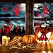 104 Pcs Scary Halloween Party Supplies Bloody Halloween Decorations Indoor, Window Decals Wall Sticker Floor Clings, Handprint Decal Footprint Sticker for Bathroom Office Window Wall Door Floor