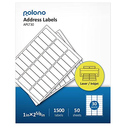 Address Labels, Shipping Labels For Inkjet & Laser Printers, POLONO