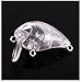 LPATTERN 30pcs Unpainted Fishing Baits Sets Blank Hard Lures Kit Crankbaits Wobblers Fishing Tackle with 3D Eyes