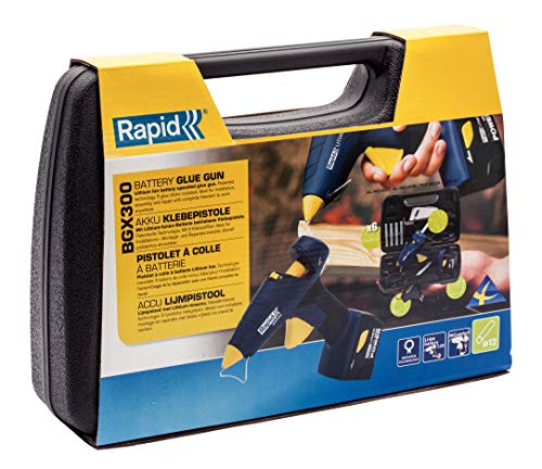 Rapid Akku Heiβklebepistole BGX300, 12mm Klebepistole fÏr Fixieren und Reparieren, 60 Min. kabelloser Betrieb, 7.4V Li-Ion Akku – Bild 6