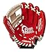Mizuno Prospect Baseball Glove, Red/Cream, Youth/Kids, 11.5