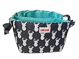 Diaper Storage Caddy By Danha – Portable Diaper Bag And Stacker With Beautiful Grey Deer Unisex Design – Changing Table Storage Basket And Nappy Caddy