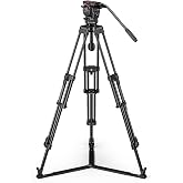 Sachtler FSB 6 MK II Fluid Head w/ENG 75/2 D HD Al Tripod, Ground Spreader | 8kg payload fluid head with 75mm bowl and 3-section aluminum legs for panning, balancing and leveling