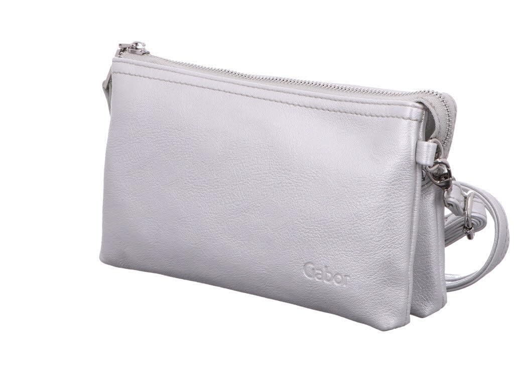 Gabor bags Emmy Women's Evening Bag Clutch Small, silver, 22,5x4,5x13,5, 001642
