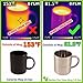 Better For Your Stainless Steel Double Wall Coffee Mugs, 13.5 oz, Set of 2, Purple-Orange