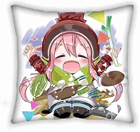 Amazon 枕カバー 可愛い ゆるキャン 各務原なでしこ 両面 クッション ソファー 車用 インテリア アニメ 抱き枕カバー 45cmx45cm 114 枕 オンライン通販