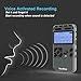 Digital Voice Recorder,Vandlion 8GB Sound Audio Recorder Dictaphone for Lectures Meetings, AGC Noise Reduction, Voice Activated PCM and MP3 Player,Double Microphone