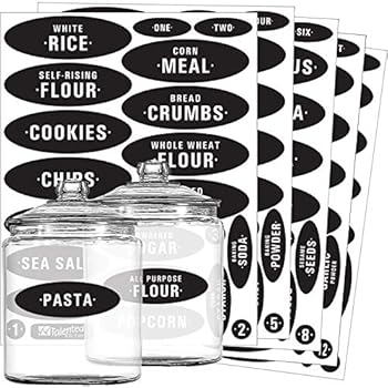 Amazon Com Talented Kitchen Pantry Labels 105 Preprinted