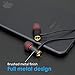 Noise Isolating Earbuds with Microphone and Volume Control, AKUMEE K10 Wired In-ear Headphones with Decent Bass, Crystal Clear Highs and Mids for iPhone and Android Phones(Black)