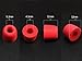 KINDEN 5 Pairs Medium Size Replacement Foam Earbud Memory Eartips Replacement for All Models in-Ear Headphones Earphones (Red)