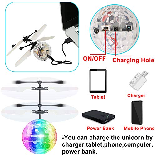 image for iGeeKid 3 Pack Kids Flying Ball RC Toys, Hand Operated Mini Drones wit