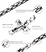 LOLIAS 5MM Stainless Steel Cross Pendant Necklace Men Byzantine Chain Necklace 22 Inches