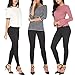 Bamans Womens Dress Pants,High Waisted Workout Leggings For Women,Office Skinny Lined Leggings,Black
