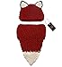 Sumolux Winter Kids Warm Fox Animal Hats Knitted Coif Hood Scarf Beanies for Autumn Winter