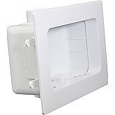 Highcraft TC300 Replacement Washing Machine Outlet Box with Faceplate White ABS