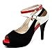 getmorebeauty Women's High Heels Shoes Ankle Straps Dress Heeled Sandals
