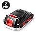 Ofpow 2000mAh LBXR20 Replacement Battery for Black & Decker 20V Battery, 20 Volt Lithium Battery for Black and Decker 20V MAX MATRIX LBXR20, LST220, LBXR20-OPE, LBXR2020, LBXR20, LB20, LBX20, 2 Pack