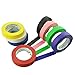 Colored Masking Tape Variety Pack - Arts & Crafts Supplies, Labeling, Classroom Decorations or Kids Activities - Set of Colored Tape, Including Yellow, Black, Red - 8 Pack - 1 Inch x 54 Yards