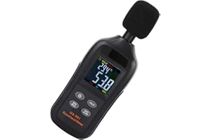 Oumefar Sound Meter Digital LCD Screen Decibel Meter Detector Handheld with Measuring Level Range 35dB to 135dB Portable Sound Level Meter for Frequency Analyzer