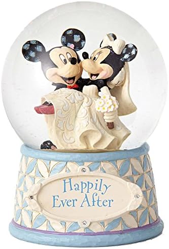 Jim Shore's Disney Traditions Collection Mickey &amp; Minnie Wedding Waterball