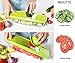 Mandoline Slicer - Potato Slicer - Vegetable Grater - Cutter for Cucumber, Cheese, Onion with 5 Stainless Steel Blades - Julienne Vegetable Slicer - Food Container - Mandolin Besutto