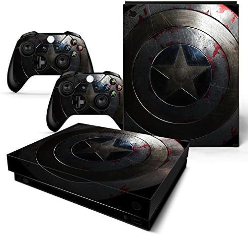 FriendlyTomato Xbox One X Console and Wireless Controller Skin Set - Super Hero - XboxOne X XOX Sticker Vinyl