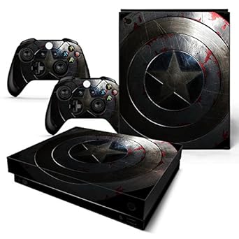 FriendlyTomato Skin für Xbox One X Konsole und Wireless Controller, Vinyl, Super Hero