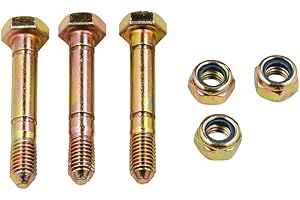 52100100 521001 3Pcs Shear Bolts Nut Compatible with Ariens Snow Blower 921001 921002 921003 ST27LET ST27LE ST28LE ST30LE ST3