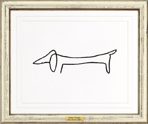 Pablo Picasso Zeichnung Der Hund Amazonde Küche Haushalt