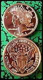 1 Peace Dollar 1 Oz .999 Pure Copper Dollar Coin
