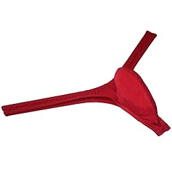 JAXFSTK Sexy Men's Shiny Ice Silk Bikini Thong