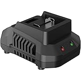 Battery Charger - Replacement 21V Battery Charger for GROWORT Tools, Multi-Protection Safety System with Fast Charge